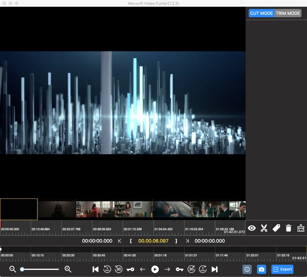 add video to video cutter Mac