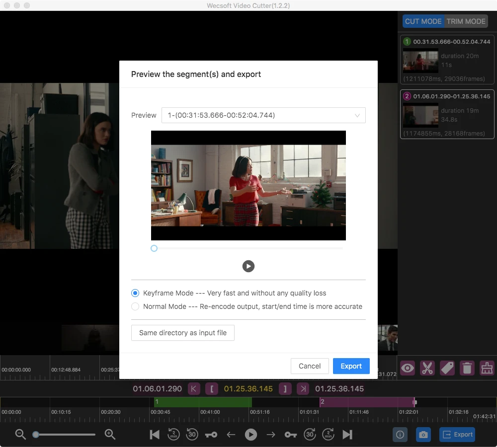 video segments